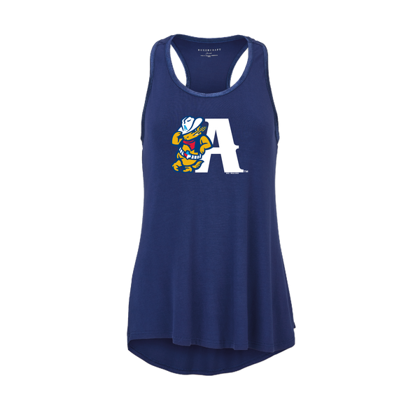 Amarillo Sod Poodles Women's Navy Hi/Low Lean A Tank