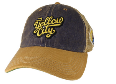 Amarillo Sod Poodles Yellow City Pigweeds Brown/ Tan Logo Cap