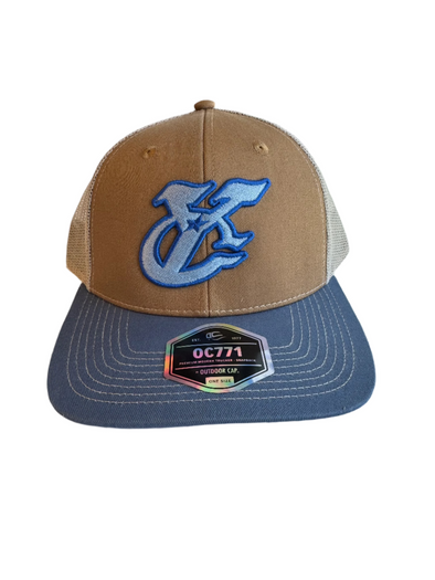 Amarillo Sod Poodles Yellow City Pigweeds Logo Trucker OC771 Cap