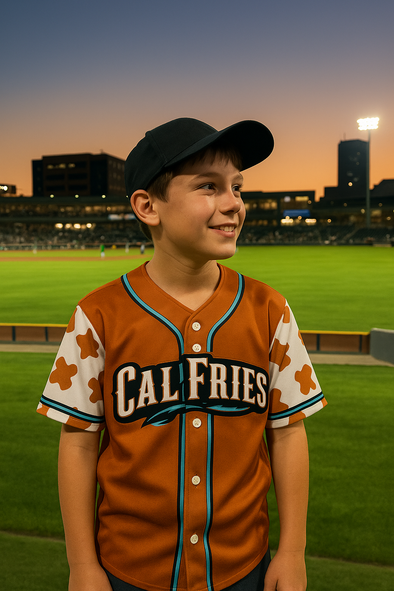 Amarillo Sod Poodles Youth Calf Fries OT Jersey