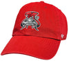 Carolina Mudcats Red Angry Muddy '47 Clean Up