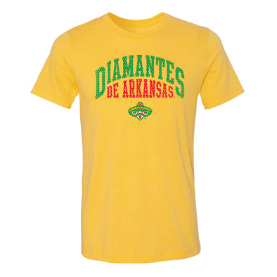 Diamantes de Arkansas 108 Stitches Athletic Tee