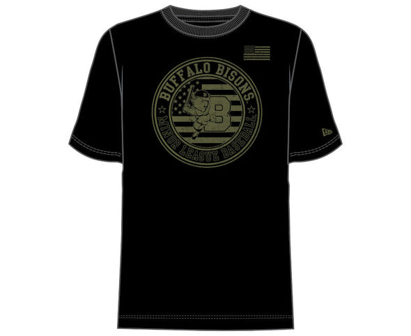 Buffalo Bisons NE Black Armed Forces Tee