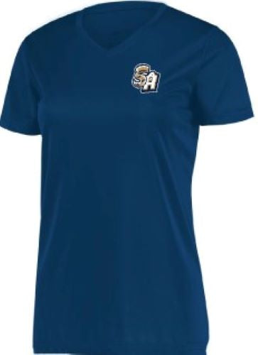 San Antonio Missions Ladies Moisture Wick V Neck T-shirt