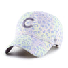 Women's Chicago Cubs Cosmic Cat Clean Up Cap, Lavender/Green