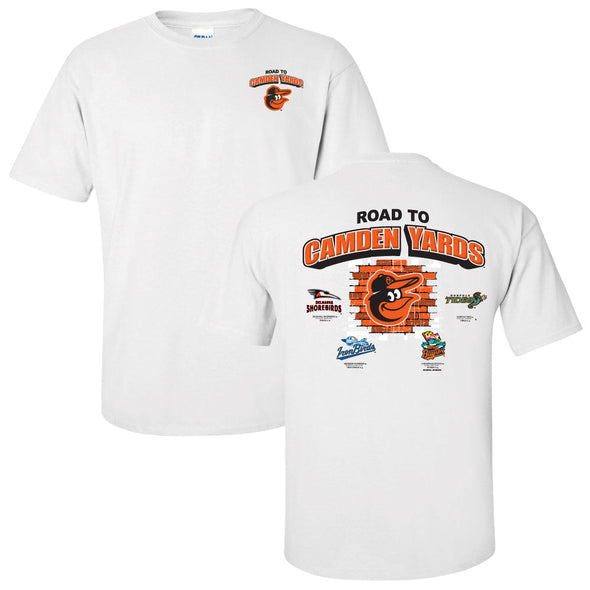 Chesapeake Baysox Bimm Ridder ADULT Road to Show WHITE T-shirt