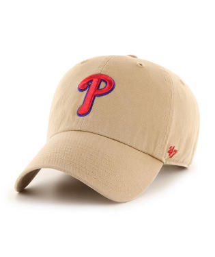 '47 Clean Up Philadelphia Phillies Cooperstown Khaki Hat
