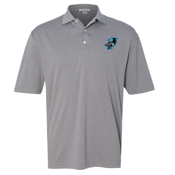 Beloit Sky Carp Heathered Steel Underwater Performance Polo