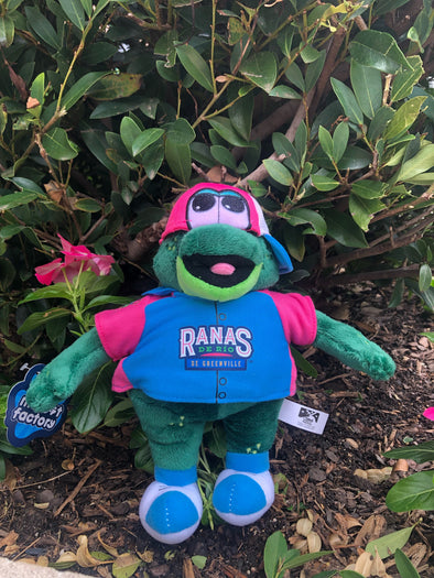 Greenville Drive Mascot Factory Plush Ranas de los Rio Reedy