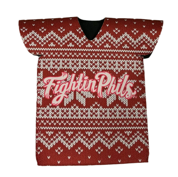 Reading Fightin Phils Ugly Sweater Jersey Koozie