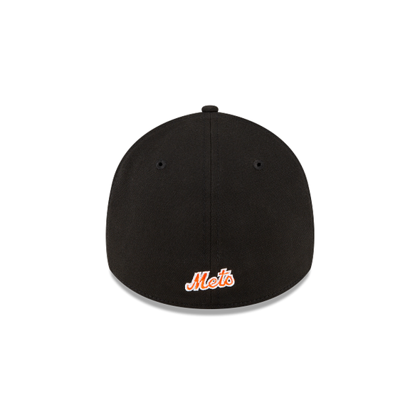 BRP New Era NY Mets Core Classic Black Hat with White New Era logo