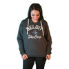 Beloit Sky Carp 47 Brand Ladies Flint Black Wrapped Up Kennedy Hoodie