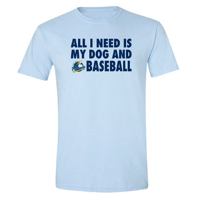 Myrtle Beach Pelicans OT Sports Light Blue Bark in the Park Tee