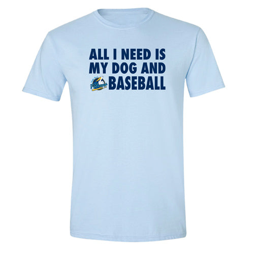 Myrtle Beach Pelicans OT Sports Light Blue Bark in the Park Tee