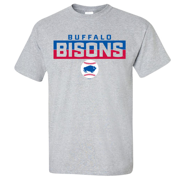 Buffalo Bisons Grey Downset Tee