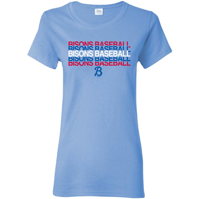 Buffalo Bisons Ladies Lt Blue Alt Fred Tee