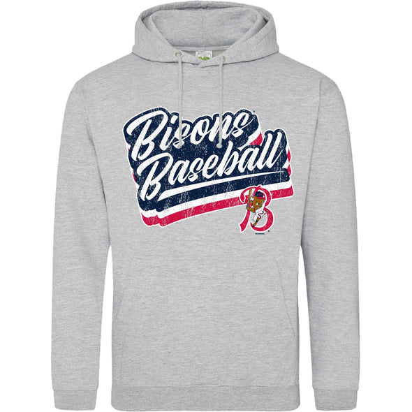 Buffalo Bisons Retro Heather Grey '88 Groovin Hoodie