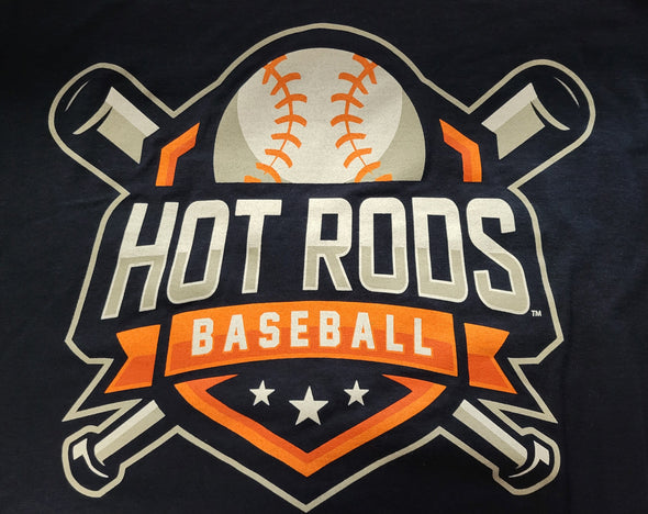 Hot Rods Baseball Navy T-Shirt