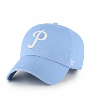 '47 Clean Up Philadelphia Phillies Cooperstown Cursive P Powder Blue Hat