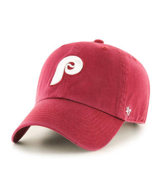 '47 Clean Up Philadelphia Phillies Cooperstown Cardinal Maroon "P" Hat