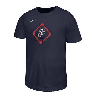 Youth Navy Nike Dri-Fit Cotton Tee