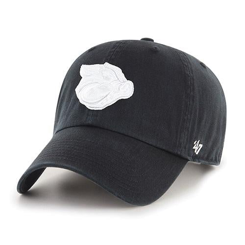 '47 Black Clean Up White Pighead Cap