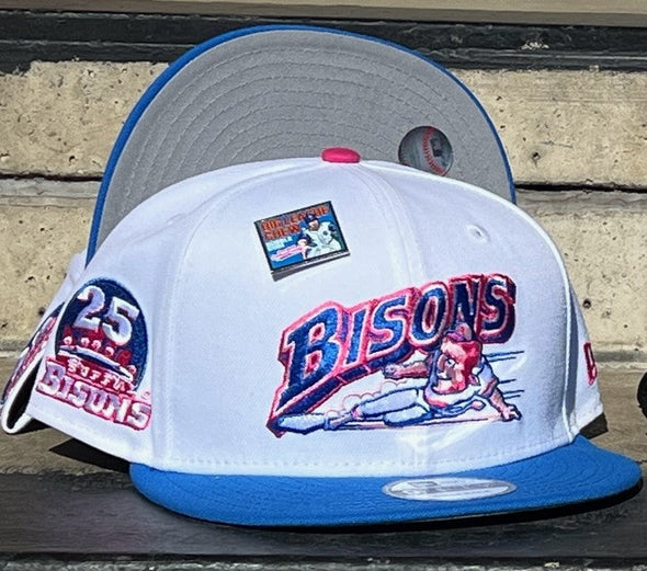 Buffalo Bisons Retro Slide x Big League Chew White 950 Snap Adj