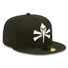 Myrtle Beach Pelicans New Era Black 59Fifty Pirate Logo Cap