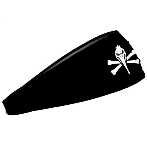 Myrtle Beach Pelicans Junk Brands Black Pirate Logo Headband