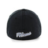 MYRTLE BEACH PELICANS 47 BRAND BLACK PIRATE FRANCHISE CAP