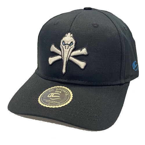 Myrtle Beach Pelicans Outdoor Cap Black Pirate Replica Cap