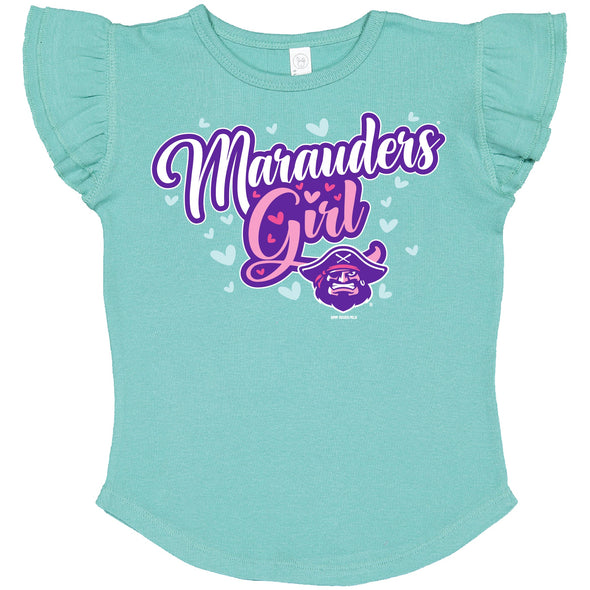 Toddlers Girls Flutter Sleeve Tee