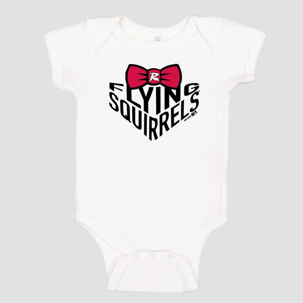 Richmond Flying Squirrels Bow Onesie