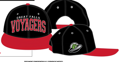 Voyagers Black & Red Snapback Hat