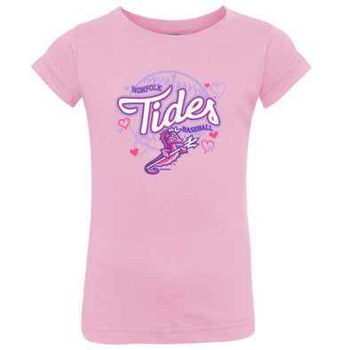 Norfolk Tides Pink Toddler Girls Jersey T-Shirt