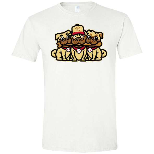 BRP NEW! Adult Night of the Grumble Pugs White Double-Sided Theme Night White T-Shirt