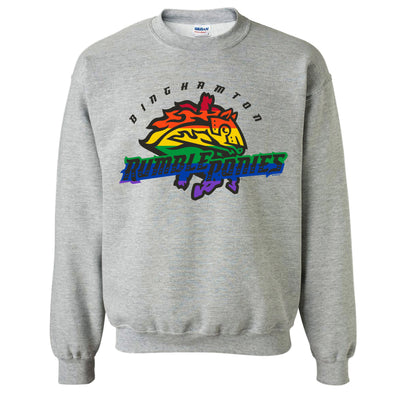 BRP NEW!   2024 PRIDE CREWNECKS WITH RAINBOW PRIMARY LOGO DESIGN