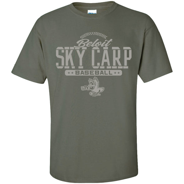 Beloit Sky Carp Military Green Dayton T-Shirt