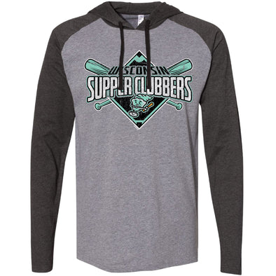 Wisconsin Supper Clubbers Raglan Hoodie Tee *NEW*