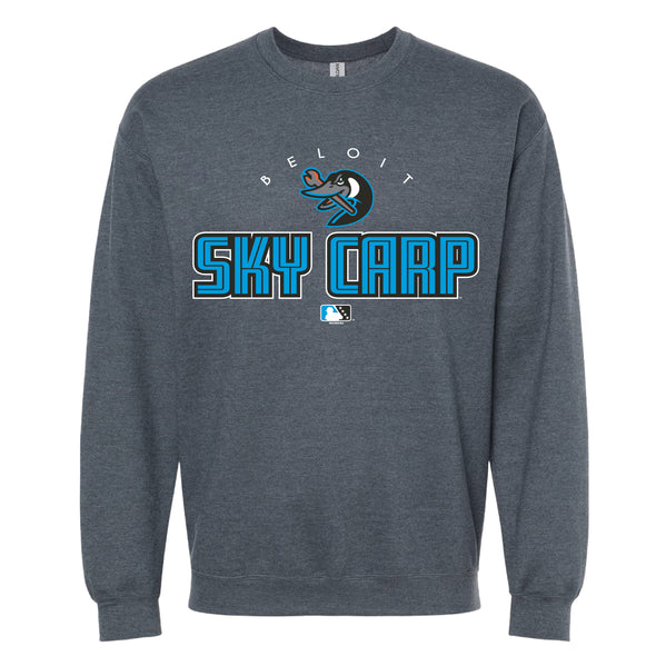 Beloit Sky Carp Dark Heather Softstyle Crewneck Sweatshirt *NEW*
