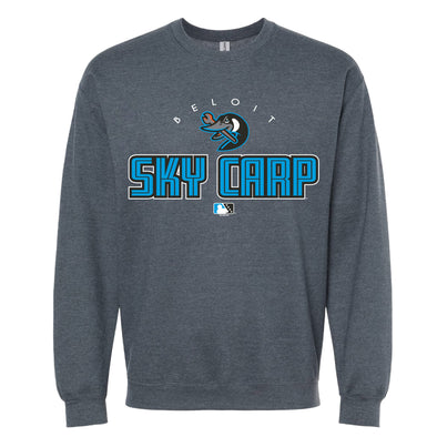 Beloit Sky Carp Darh Heather Softstyle Crewneck Sweatshirt *NEW*