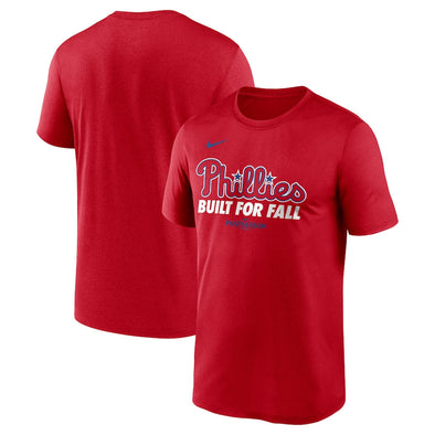 Philadelphia Phillies Men's Nike Red 2025 MLB Postseason Authentic Collection Legend Dri-FIT Tee