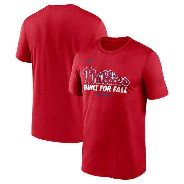 Philadelphia Phillies Men's Nike Red 2025 MLB Postseason Authentic Collection Legend Dri-FIT Tee