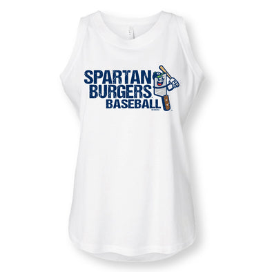 Women's White Flip Tank