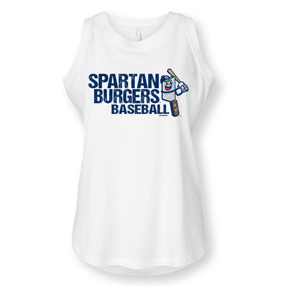 Women's White Flip Tank