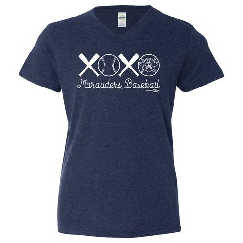 Bradenton Marauders Ladies XOXO Marauders Baseball Tee