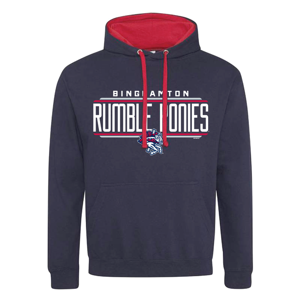 BRP Adult Navy/Red Contrast Hoodie