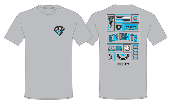 Charlotte Knights Ballpark Grid SS Tee