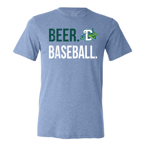 BEER AND BASEBALL TEE