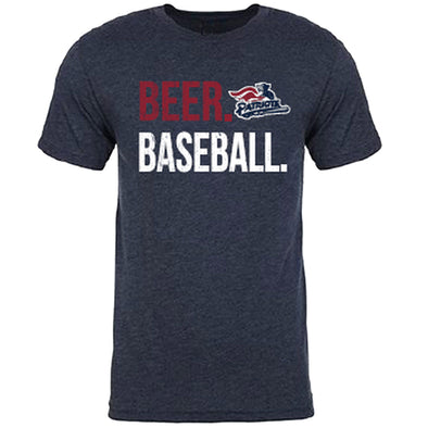 Somerset Patriots Beer and Baseball Tee